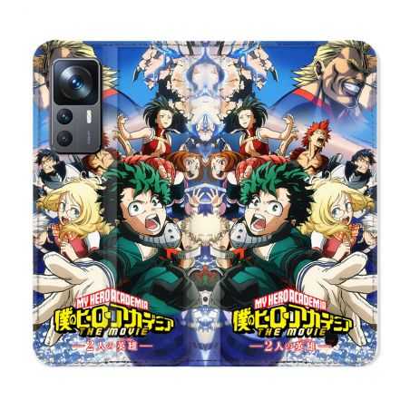Housse Cuir Portefeuille Pour Xiaomi 12T Manga My Hero Academia Affiche
