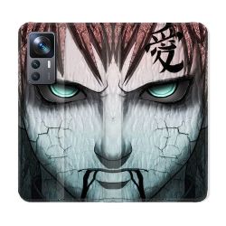 Housse Cuir Portefeuille Pour Xiaomi 12T Manga Naruto Gaara