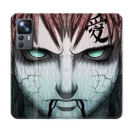 Housse Cuir Portefeuille Pour Xiaomi 12T Manga Naruto Gaara
