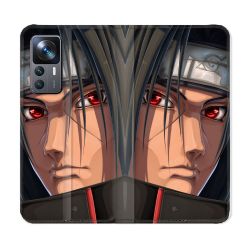 Housse Cuir Portefeuille Pour Xiaomi 12T Manga Naruto Itachi Visage
