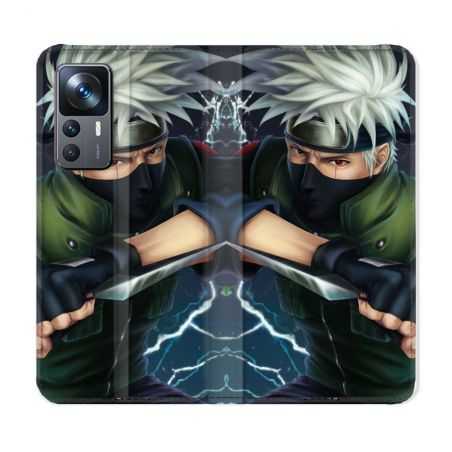 Housse Cuir Portefeuille Pour Xiaomi 12T Manga Naruto Kakashi