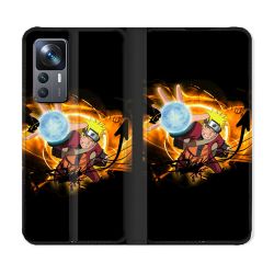 Housse Cuir Portefeuille Pour Xiaomi 12T Manga Naruto Noir