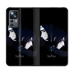 Housse Cuir Portefeuille Pour Xiaomi 12T Manga Naruto Sasuke Itachi