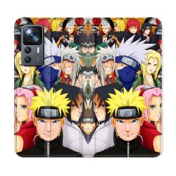 Housse Cuir Portefeuille Pour Xiaomi 12T Manga Naruto Team
