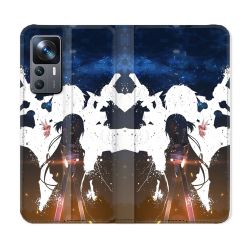 Housse Cuir Portefeuille Pour Xiaomi 12T Manga SAO sword Art Online Asuna