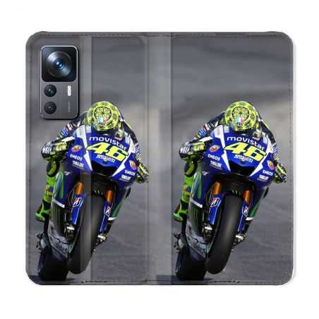 Housse Cuir Portefeuille Pour Xiaomi 12T Moto Course GP Wheeling 46