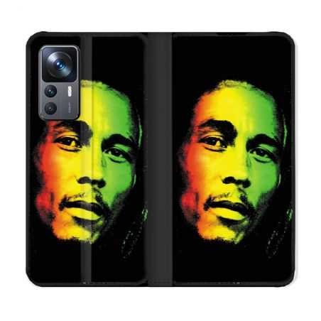 Housse Cuir Portefeuille Pour Xiaomi 12T Musique Bob Marley 2