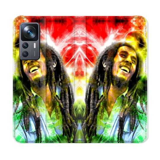 Housse Cuir Portefeuille Pour Xiaomi 12T Musique Bob Marley Color