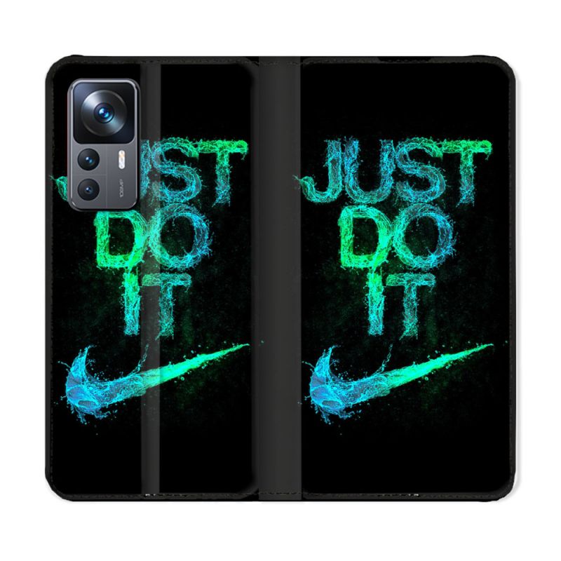 Housse Cuir Portefeuille Pour Xiaomi 12T Nike Just Do It