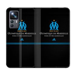 Housse Cuir Portefeuille Pour Xiaomi 12T Olympique Marseille OM Fier etre Marseillais