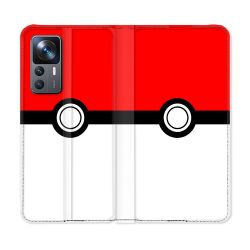 Housse Cuir Portefeuille Pour Xiaomi 12T Pokemon Pokeball