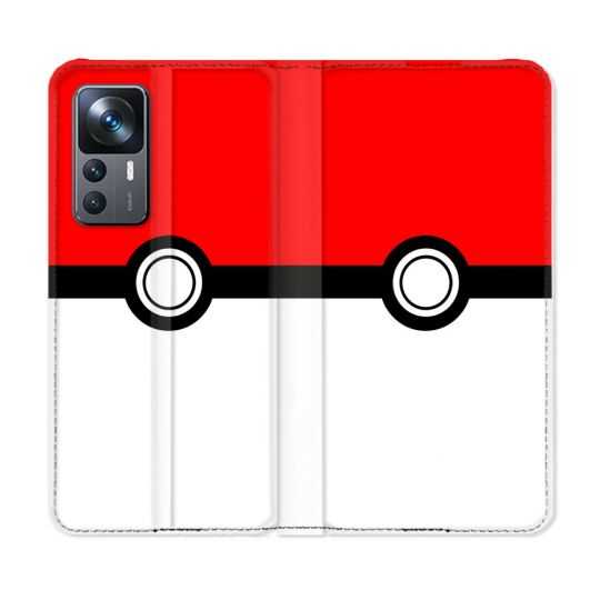 Housse Cuir Portefeuille Pour Xiaomi 12T Pokemon Pokeball