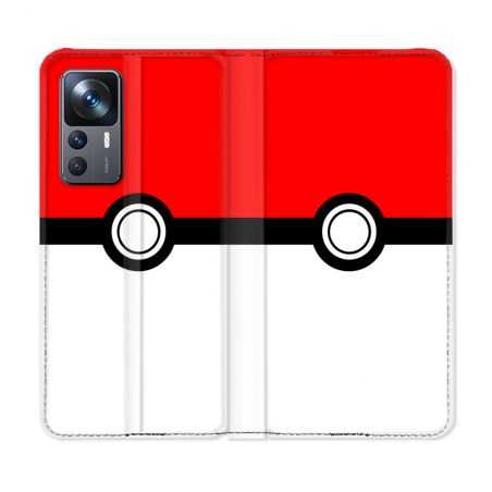 Housse Cuir Portefeuille Pour Xiaomi 12T Pokemon Pokeball