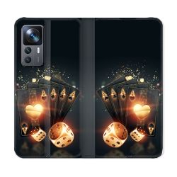 Housse Cuir Portefeuille Pour Xiaomi 12T Poker Des