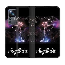 Housse Cuir Portefeuille Pour Xiaomi 12T Signe Zodiaque 2 Sagittaire