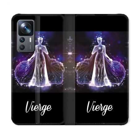 Housse Cuir Portefeuille Pour Xiaomi 12T Signe Zodiaque 2 Vierge