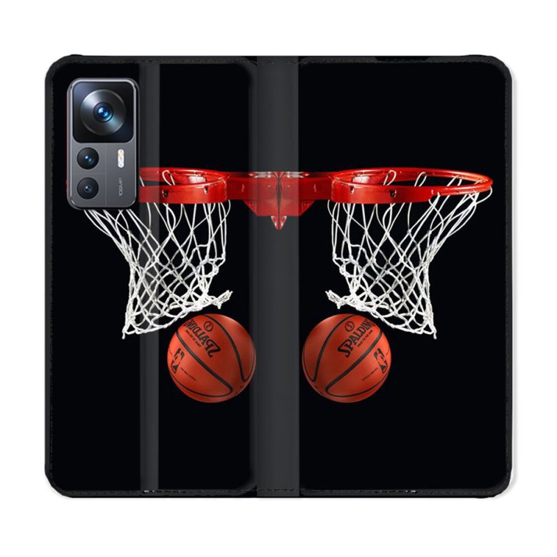 Housse Cuir Portefeuille Pour Xiaomi 12T Sport Basket Panier