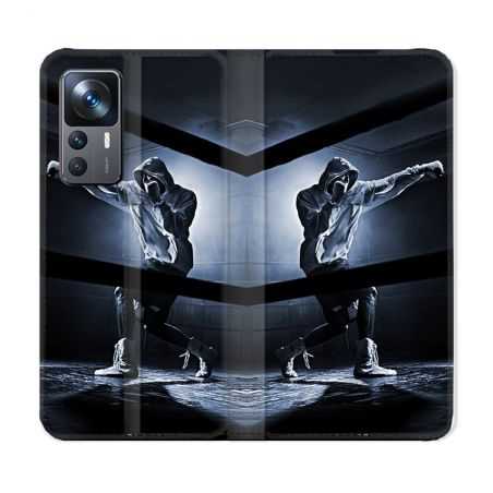 Housse Cuir Portefeuille Pour Xiaomi 12T Sport Boxe Poing