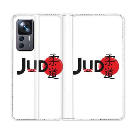 Housse Cuir Portefeuille Pour Xiaomi 12T Sport Judo Logo
