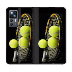 Housse Cuir Portefeuille Pour Xiaomi 12T Sport Tennis Balls