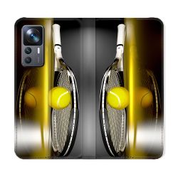 Housse Cuir Portefeuille Pour Xiaomi 12T Sport Tennis Reflet