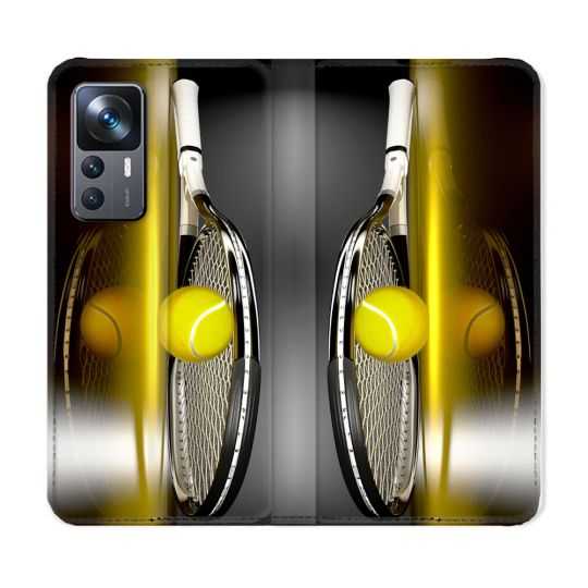 Housse Cuir Portefeuille Pour Xiaomi 12T Sport Tennis Reflet