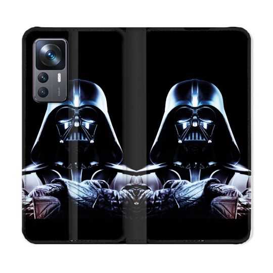 Housse Cuir Portefeuille Pour Xiaomi 12T Star Wars - Dark Vador Noir