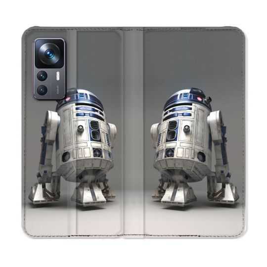 Housse Cuir Portefeuille Pour Xiaomi 12T Star Wars - R2D2