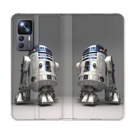 Housse Cuir Portefeuille Pour Xiaomi 12T Star Wars - R2D2
