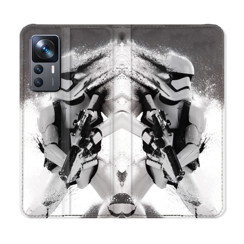 Housse Cuir Portefeuille Pour Xiaomi 12T Star Wars - Trooper
