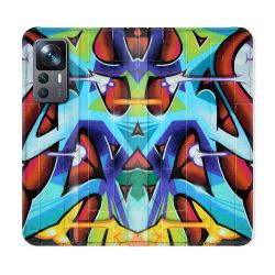 Housse Cuir Portefeuille Pour Xiaomi 12T Street Art Graf Color