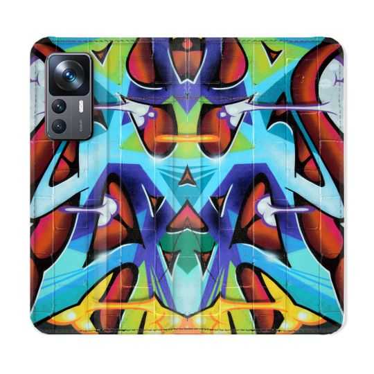 Housse Cuir Portefeuille Pour Xiaomi 12T Street Art Graf Color