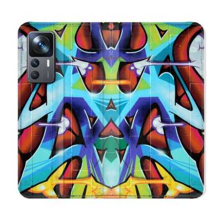 Housse Cuir Portefeuille Pour Xiaomi 12T Street Art Graf Color