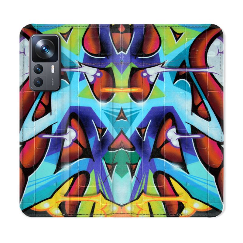 Housse Cuir Portefeuille Pour Xiaomi 12T Street Art Graf Color