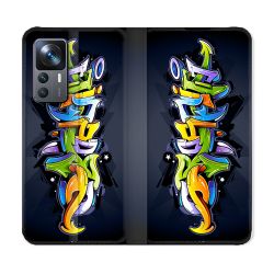 Housse Cuir Portefeuille Pour Xiaomi 12T Street Art Graffiti