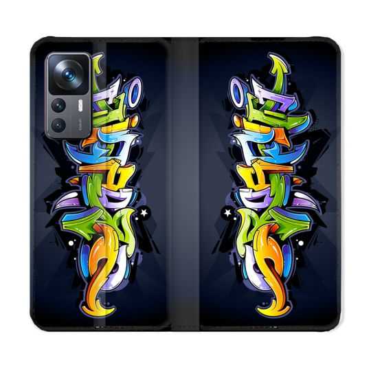 Housse Cuir Portefeuille Pour Xiaomi 12T Street Art Graffiti