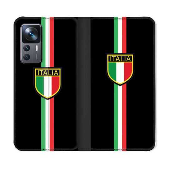 Housse Cuir Portefeuille Pour Xiaomi 12T Voyage Italie 3 Noir