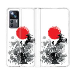 Housse Cuir Portefeuille Pour Xiaomi 12T Voyage Japon Femme