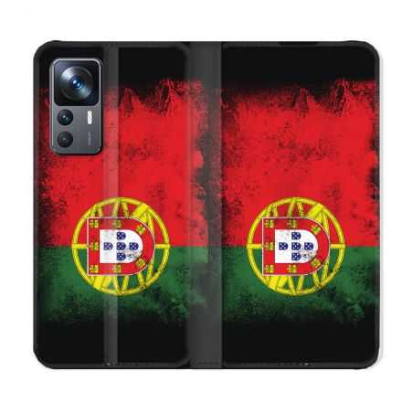 Housse Cuir Portefeuille Pour Xiaomi 12T Voyage Portugal Drapeau