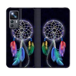 Housse Cuir Portefeuille Pour Xiaomi 12T Zen Attrape Reve Multicolore