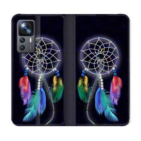 Housse Cuir Portefeuille Pour Xiaomi 12T Zen Attrape Reve Multicolore