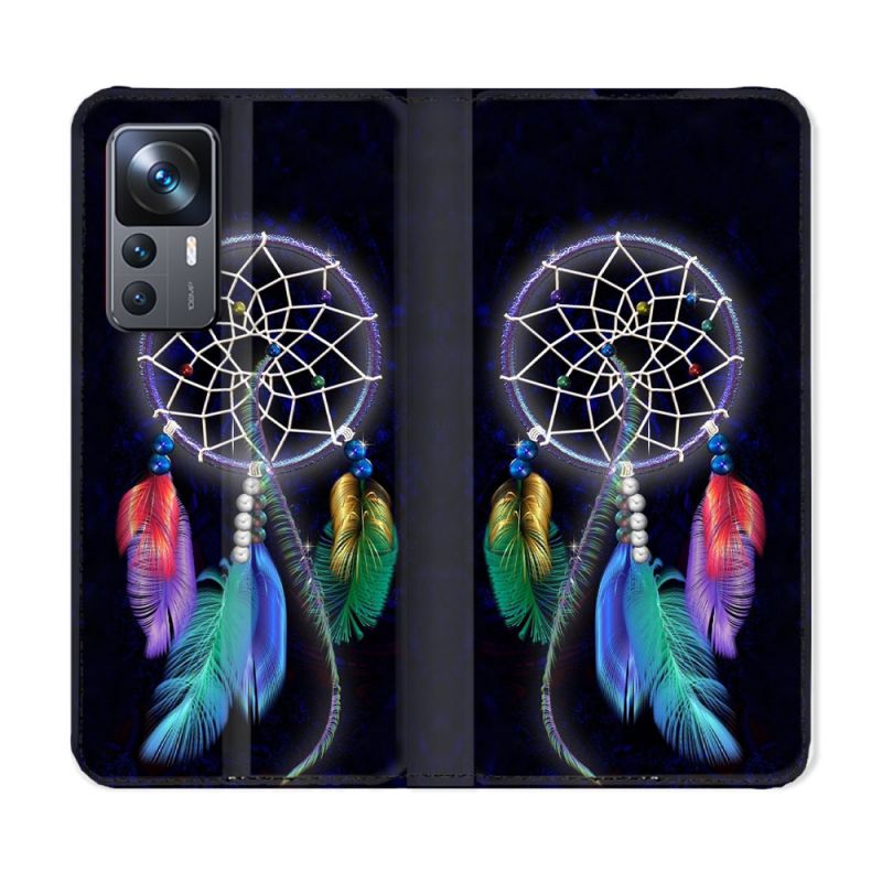 Housse Cuir Portefeuille Pour Xiaomi 12T Zen Attrape Reve Multicolore