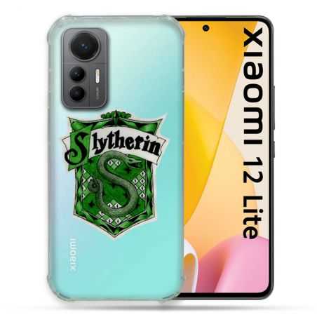 Coque Renforcée En Verre Trempé Transparente Pour Xiaomi 12 Lite Harry Potter Slytherin