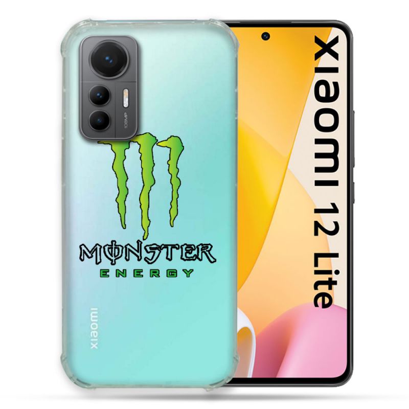 Coque Renforcée En Verre Trempé Transparente Pour Xiaomi 12 Lite Monster Energy