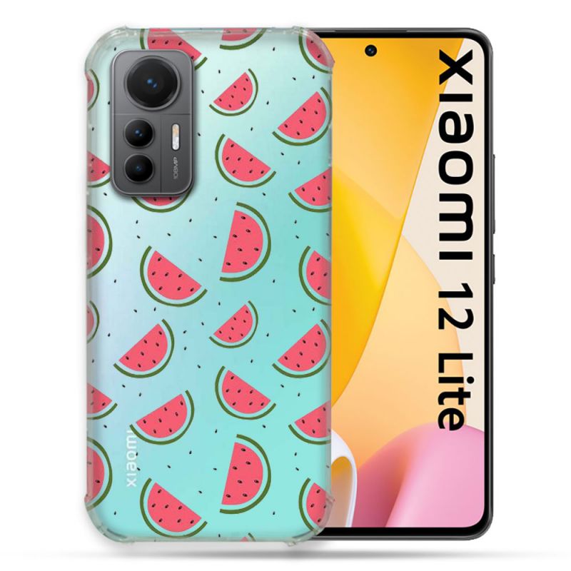 Coque Renforcée En Verre Trempé Transparente Pour Xiaomi 12 Lite Pasteque