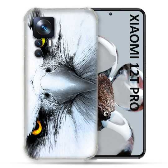Coque Renforcée Pour Xiaomi 12T Pro Animal Aigle Royal Blanc