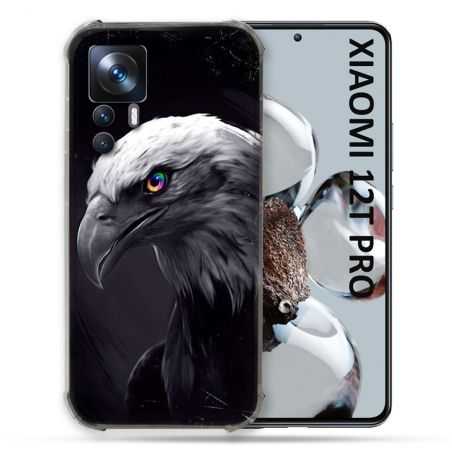 Coque Renforcée Pour Xiaomi 12T Pro Animal Aigle Royal Noir