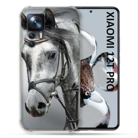 Coque Renforcée Pour Xiaomi 12T Pro Animal Cheval Blanc