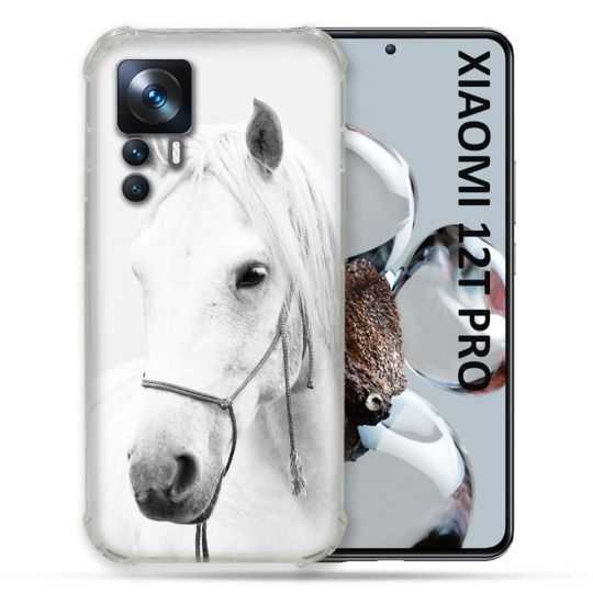 Coque Renforcée Pour Xiaomi 12T Pro Animal Cheval Cristal