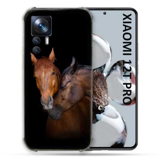 Coque Renforcée Pour Xiaomi 12T Pro Animal Cheval Marron